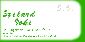 szilard voki business card